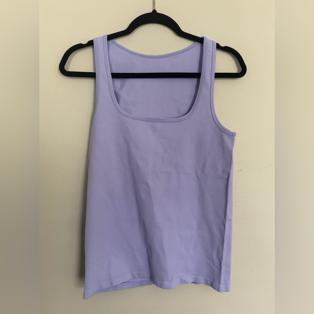 NEW OQQ Purple Summer colorful‎ nylon ribbed Tank Top XL
